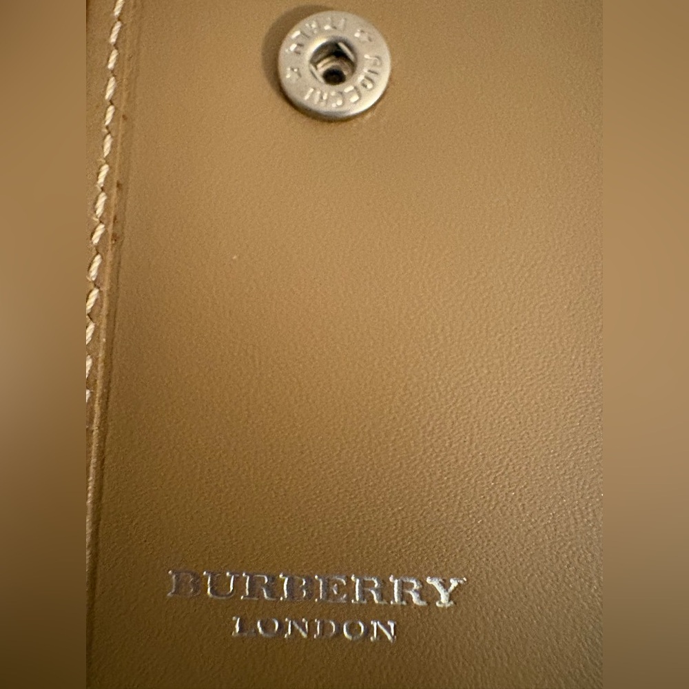 Burberry Pink and Brown Checkered Wallet - Picture 3 of 6